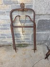 Vintage Primitive Pair Of Barn Trolley Hay Forksspear Farm Tool Rustic Old Decor