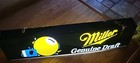 Vintage Miller Genuine Draft Beer Billiard Pool Table Hanging Light Lamp 48 