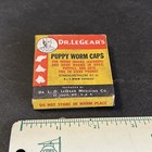 Vintage Dr  Legear   s Puppy Worms Caps Box