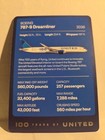 United Airlines Boeing 787-9 Dreamliner 100 Years Of United Trading Card