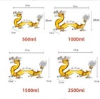 100  Lead Free Whiskey Glassware Dragon Shaped Whiskey Decanter Alcohol Bottle