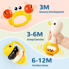 Baby Rattle Toy 3-6-12 Months  Infant Animal Teething Rattles