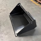 Agt 45 Inch Toothless Bucket  For Mini Skid Steer Loader Bucket Without Teeth