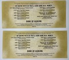 1817  5 Bank Of Auburn  Ny  bank Promotional Piece 