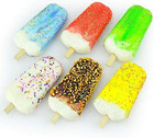 Artificial Ice Cream Realistic Simulation Imitation Fake Food Popsicle Model Rep
