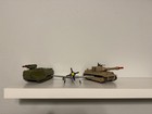 Galoob Battle Squads Lot Tiger Tank - Apc - P51 Mustang