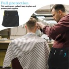 Server Apron With 3 Pockets Waitress Aprons For Women Unisex Black Waist Apro   