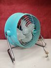 Vintage Dominion Portable Fan Mid Century Atomic Style Aqua Turquoise 2026