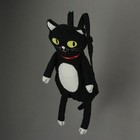 Cute Furry Plush Black Cat Mini Backpack Stuffed Animal Shoulder Fashion Bag