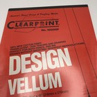 Clearprint Design Vellum 8 1 2 X 11 100  Cotton Fiber Translucent 50 Sheets Nip