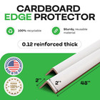 2    X 2    X 48    Cardboard Edge Protector  pack Of 200  - Corner Protectors For Shi