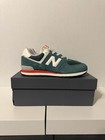 Unisex New Balance Kids 574 Kid Spruce red Athletic Shoes Sizes 1-3 Youth