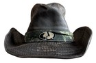 Mossy Oak Outdoor Cap Co  Camo Brim Hat S m Black Water Resistant Preowned