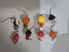 Street Fighter Figure Strap Key Chain Set Of 8 Ryu Chun Li Ken Capcom Japan