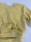 Baby Gap Yellow Sweatshirt Pant Set 0-3 Months Unisex Outfit Bear Logo Cotton