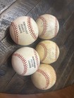 Lot Of 5 Rawlings Official Major League Baseball National Devin Peanut Northeast