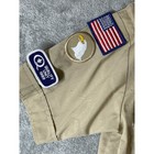 Vintage Boy Scouts Of America Bsa Uniform Shirt Youth Medium 10-12 With Patches