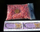 Red White Heart 100gm African Indian Trade Beads Murano Venetian Vintage Glass