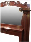   antique Cherry Mirrored Fireplace Mantle  Good Condition