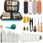 Leather Sewing Kit Heavy Duty Sewing Upholstery Repair Set Hand Stitcher Needles