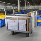 Platform Truck With Cage  6-in-1 Platform Hand Truck With 6  Casters
