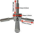 3 Spoke Chrome Handle For Gun Safes  Safe Box  Vault Doors  Fireproof Safe