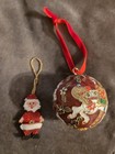Lot Of 6 Vintage Handmade Beaded Christmas Ornaments 