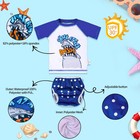 Alvababy Baby Boy Swimsuit  2-piece Infant Toddler Bathing Short Sleeve Swimw   