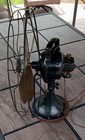 Antique Ge 16  Brass 4 Blade 3 Speed Metal Fan - Usa General Electric Co  Runs