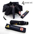Biohazard Umbrella Corporation Resident Evil Black Waterproof Folding Umbrella