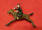 Vintage Britains Lead Brown Horse Woman Side Saddle Fox Hunt Hunting