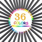 36 Fineliner Pens Color Set Drawing Painting Sketch Markers Fine Line Point Tip