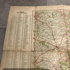 Vintage A Gross Ordnance Survey Large Folding Cloth Map 35 Miles Round London 