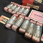 Nos Vintage Box Of 10 Champion H-14y Spark Plugs Studebaker Tractor Tags Usa