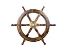 Burned Gaston 24  Nautical Wooden Ship Wheel Pirate Captain s Wheel Wall D  cor