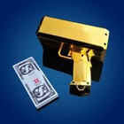 Cash Cannon Money Gun 100pcs Replica Toy Bills Beach Party April Fool Game Gold