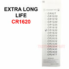 5 Pcs Cr1620 Lithium Battery 3v Button Cell Watches Pagers Calculators Long Life