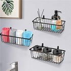 Farmhouse Metal Wire Bin Basket With Wall Mount - Small  4 Pack - Portable Ha   