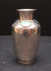 Vintage Emilia Castillo Mexico Silver Plated Vase W Stone Inlay Accents Mexico