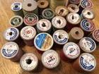 Vintage Wooden Thread Spools Lot Of 30 Spools