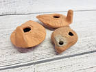 Antique Terracotta Early Christian Juda Ancient Israel Oil Lamps Lot Of 3