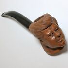 Vintage Jfk Kennedy Hand Carved Briar Smoking Pipe Made In France Signed