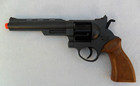 Vtg Toy 357 Magnum Revolver Replica Pistol Edison Giocottoli Made In Italy