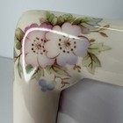 Vintage Ceramic Picture Frame Tabletop White Floral 5x7 Photo Cottagecore Girly