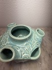 Vintage Mccoy Pottery Aqua Strawberry Planter  Pot