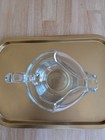 Vintage Seneca Hand Blown Etched Laurel Leaf Motif Martini Pitcher 50-60s