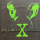 Vintage Y2k The X-files Mulder And Scully Green Graphic Tee Xxl