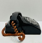 Rare Vintage Bell System Western Electric Black Rotary Desk Phone 