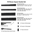 1 2  70 Pieces Impact Socket Master Set  Sae   Metric From 5 16 -1-1 4   8-24mm