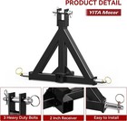 3-point 2-inch Trailer Receiver Hitch Tow Drawbar For Category 1 Cat 1 Tractor
